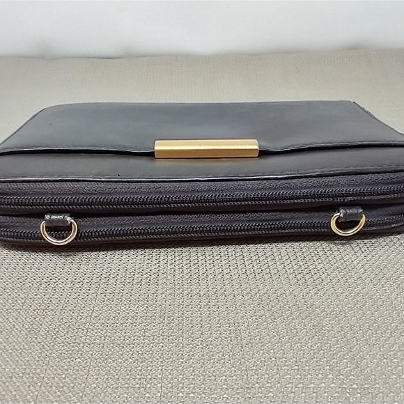 CHOCOLATE BROWN LEATHER ORGANIZER WALLET - Picture 7 of 10